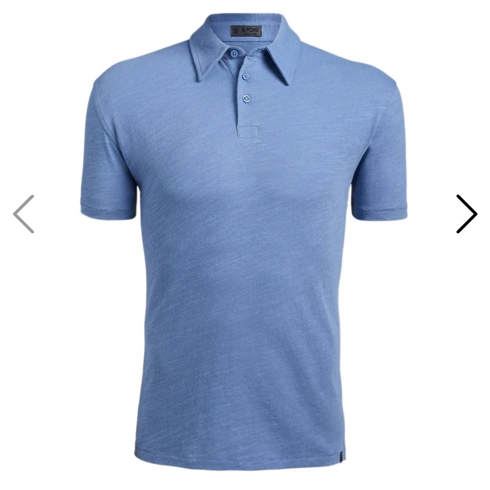 G/FORE CLUBHOUSE COTTON POLO, LARGE, NWT
